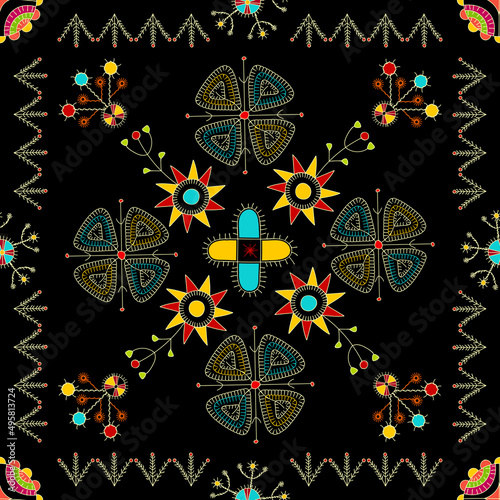 Mulgi folk art pattern 19 photo