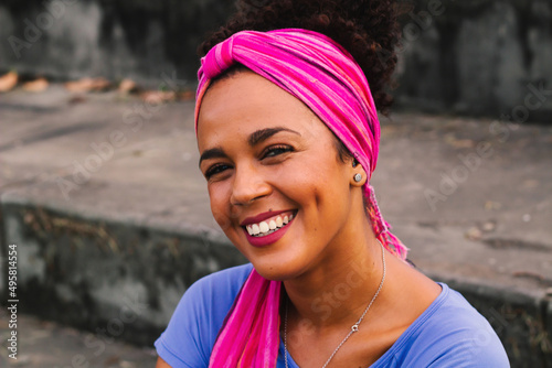 portrait of a woman smiling 