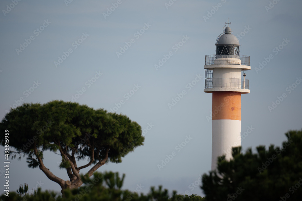 Leuchtturm Faro de El Rompido Huelva Spanien