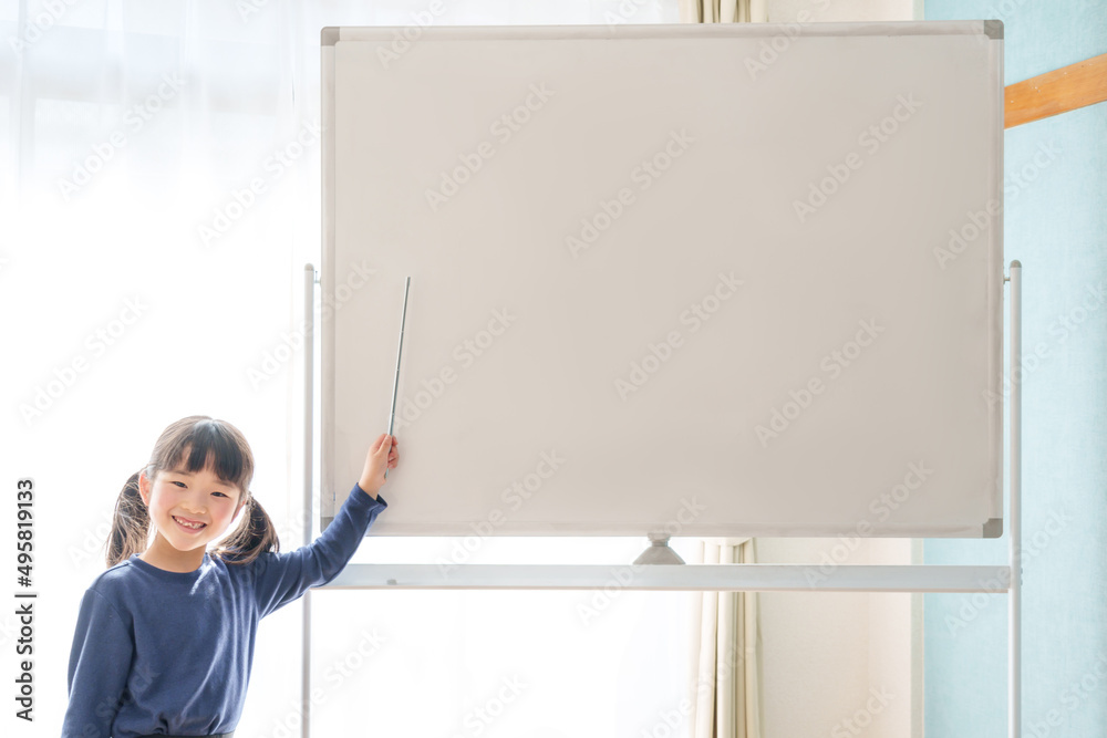 女の子 ホワイトボード 女の子 ホワイトボード