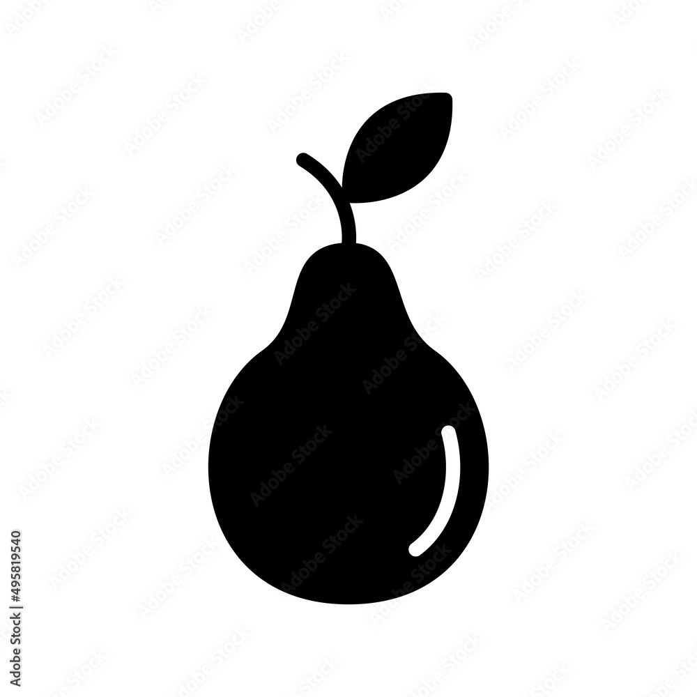 Pear Fruit Icon Logo Design Vector Template Illustration Pear Fruit Icon Logo Design Vector Template Illustration