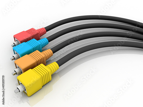 3d rendering aux cable