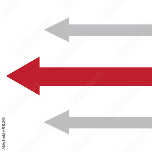 Free Download Three left arrows, great design for any purposes. Digital background. Vector illustration. stock image.  - GFXLoad