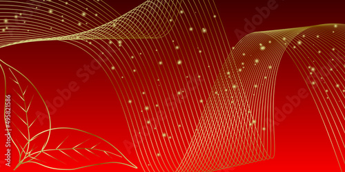 red and gold background vector