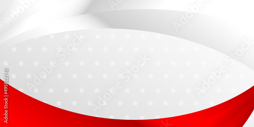 white and red background with star