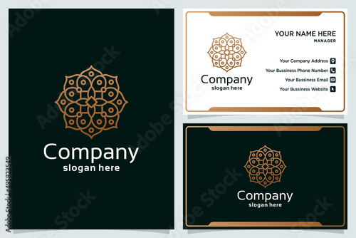 Luxury mandala flower logo design inspiration