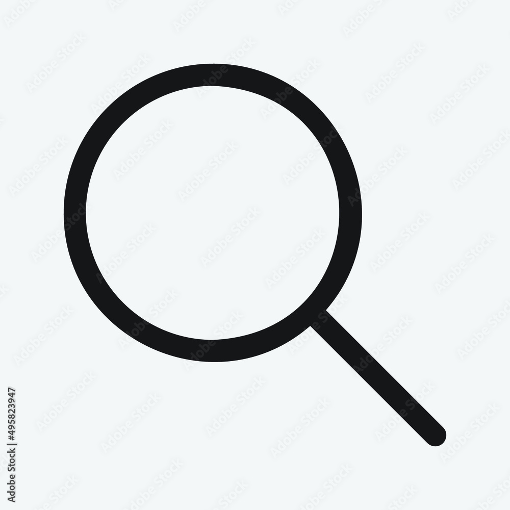 Search, magnifier, magnifying, seo, view, or zoom icon in solid black color. Magnifying glass or search icon, flat vector graphic on isolated background. Search, magnifier, magnifying, seo, view, or zoom icon in solid black color. Magnifying glass or search icon, flat vector graphic on isolated background.