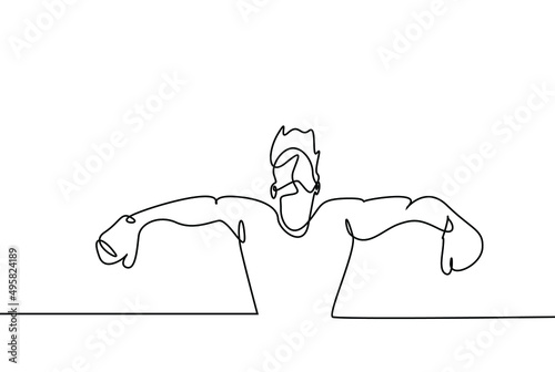 man sportman athlete stands calm cool  tired