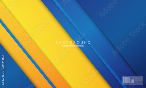 Modern abstract background blue and yellow color