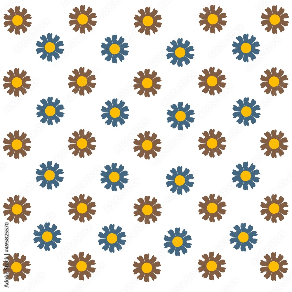 Flower vector design pattern background