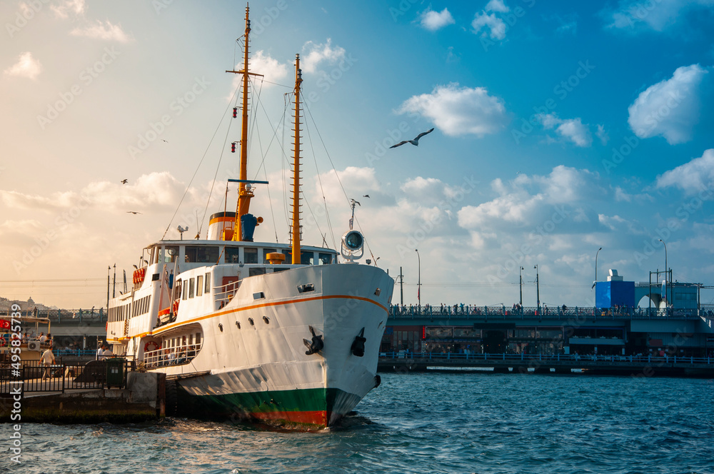 City lines passenger ferry, one of the symbols of Istanbul 