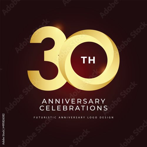 30 years anniversary logo celebrations concept