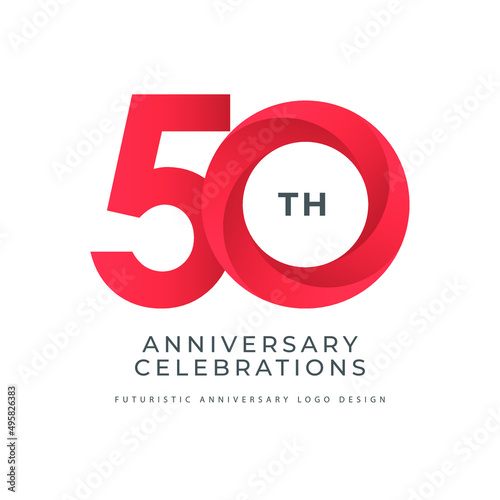 50 years anniversary logo celebrations concept