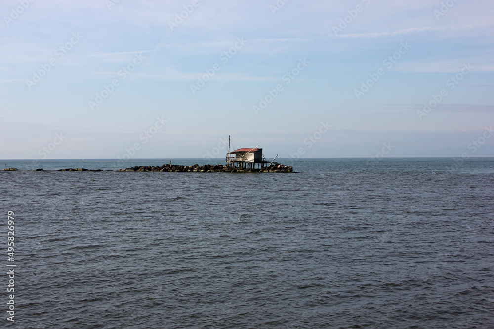 Fishing Hut at the Arno River Mouth