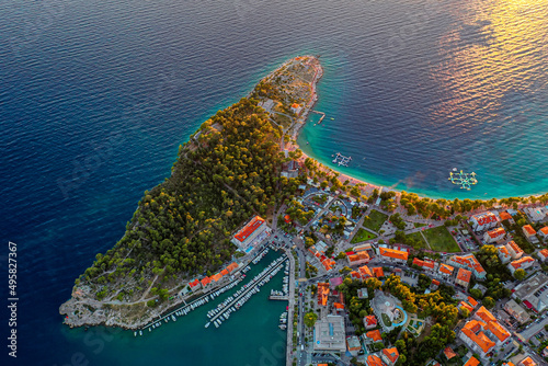 The Blue Adriatic Sea Above Croatia  photo