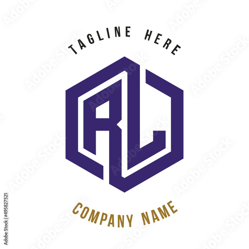 RL lettering logo is simple, easy to understand and authoritative