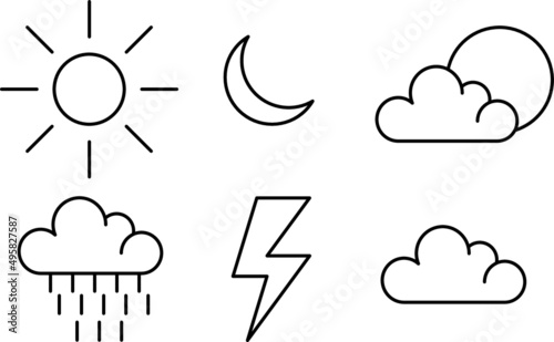 Weather icon set