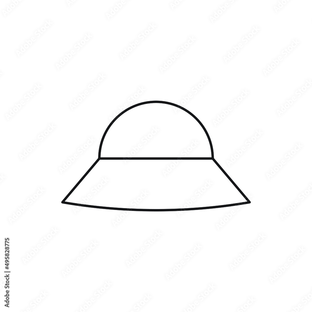 Fototapeta premium hat vector for symbol icon website presentation