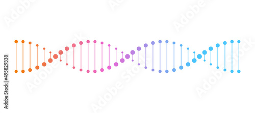 Dna icon on white background