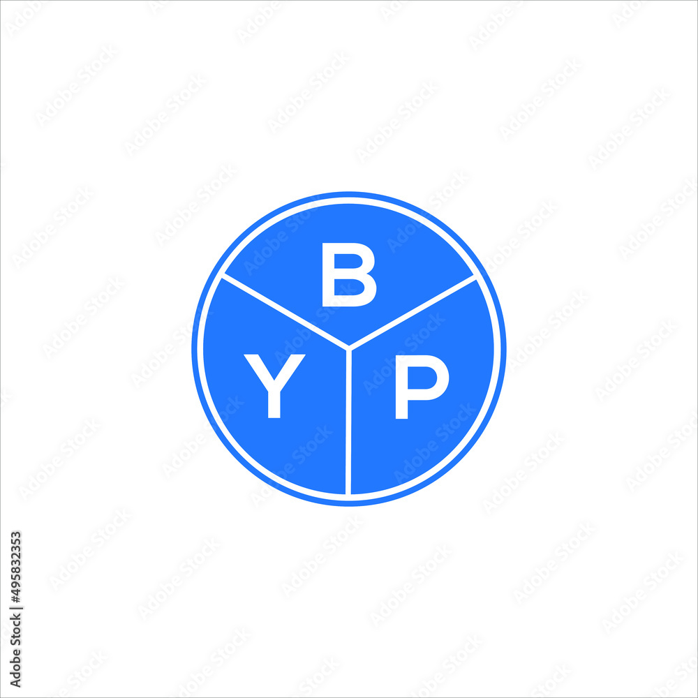 BYP letter logo design on black background. BYP creative initials letter logo concept. BYP letter design. BYP letter logo design on black background. BYP creative initials letter logo concept. BYP letter design.
