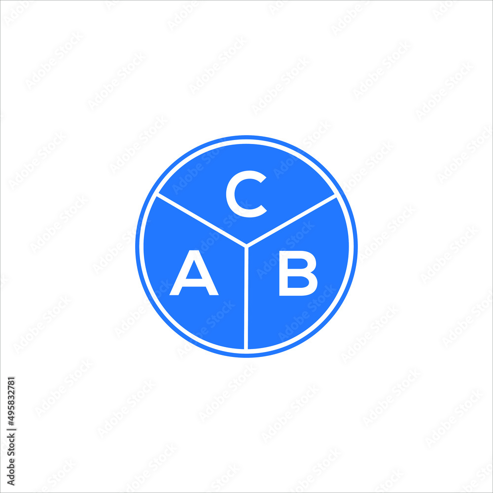 CAB letter logo design on black background. CAB  creative initials letter logo concept. CAB letter design.