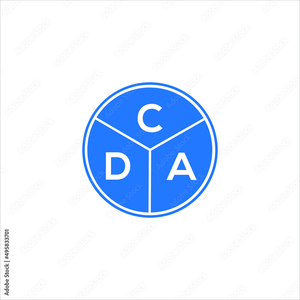 CDA letter logo design on White background. CDA creative Circle letter logo concept. CDA letter design. CDA letter logo design on White background. CDA creative Circle letter logo concept. CDA letter design.