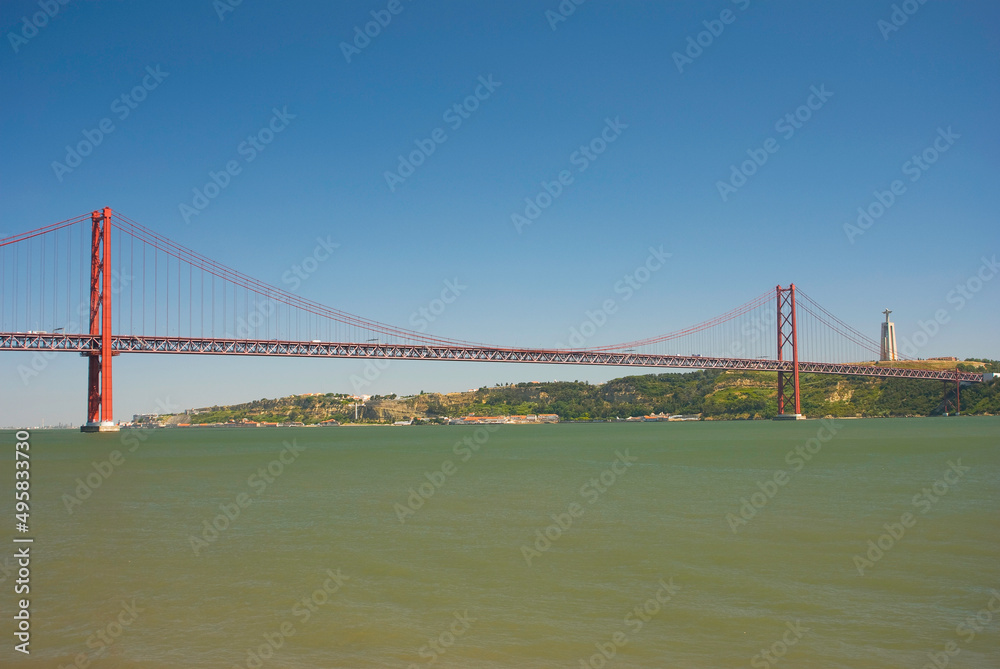 Fototapeta premium 25 de Abril Bridge. Lisnbon, Portugal