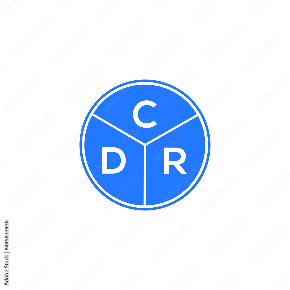 CDR letter logo design on White background. CDR creative Circle letter logo concept. CDR letter design. CDR letter logo design on White background. CDR creative Circle letter logo concept. CDR letter design.