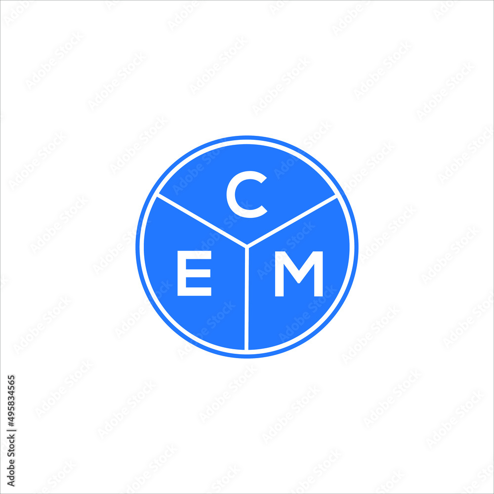 CEM letter logo design on White background. CEM creative Circle letter logo concept. CEM letter design. CEM letter logo design on White background. CEM creative Circle letter logo concept. CEM letter design.