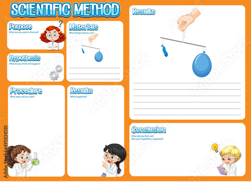 The science method worksheet for children