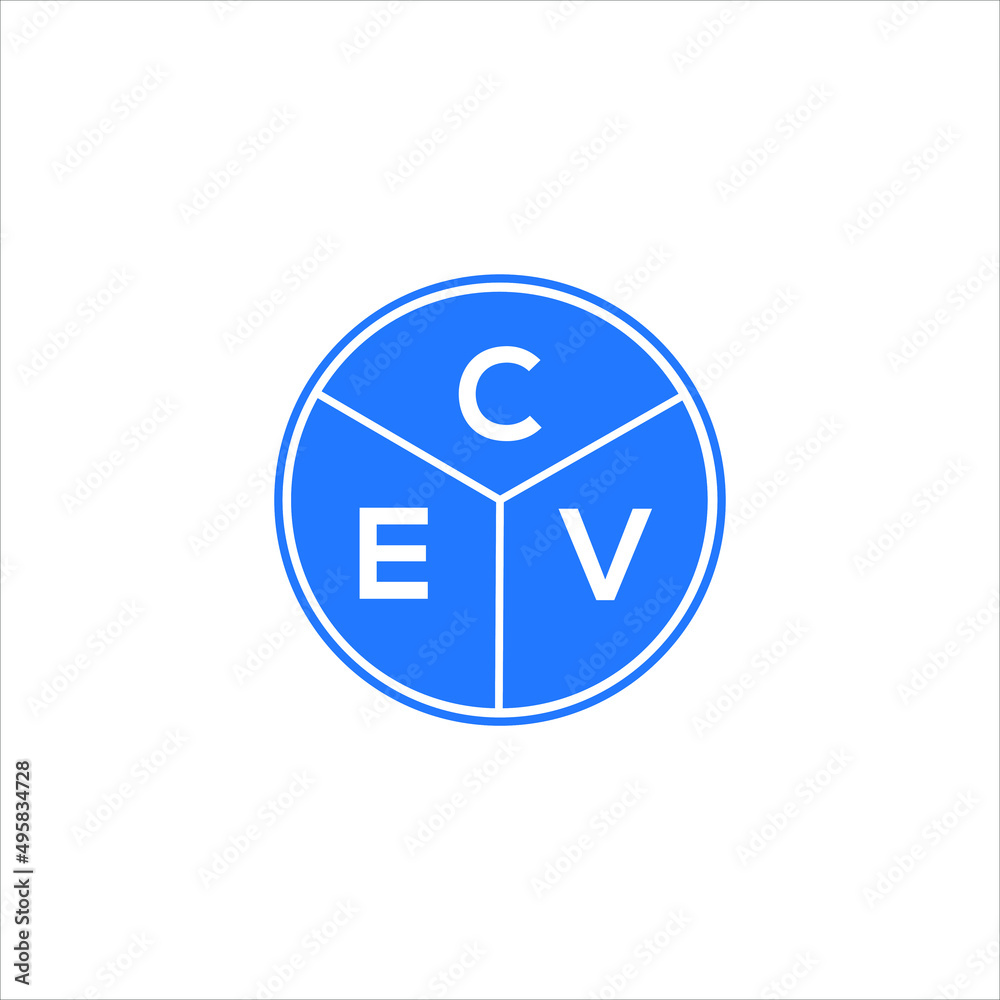 CEV letter logo design on White background. CEV creative Circle letter logo concept. CEV letter design. CEV letter logo design on White background. CEV creative Circle letter logo concept. CEV letter design.