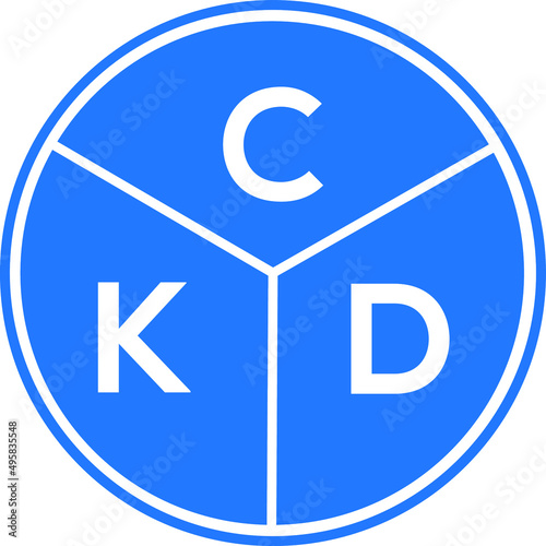 CKD letter logo design on White background. CKD creative Circle letter logo concept. CKD letter design. 
