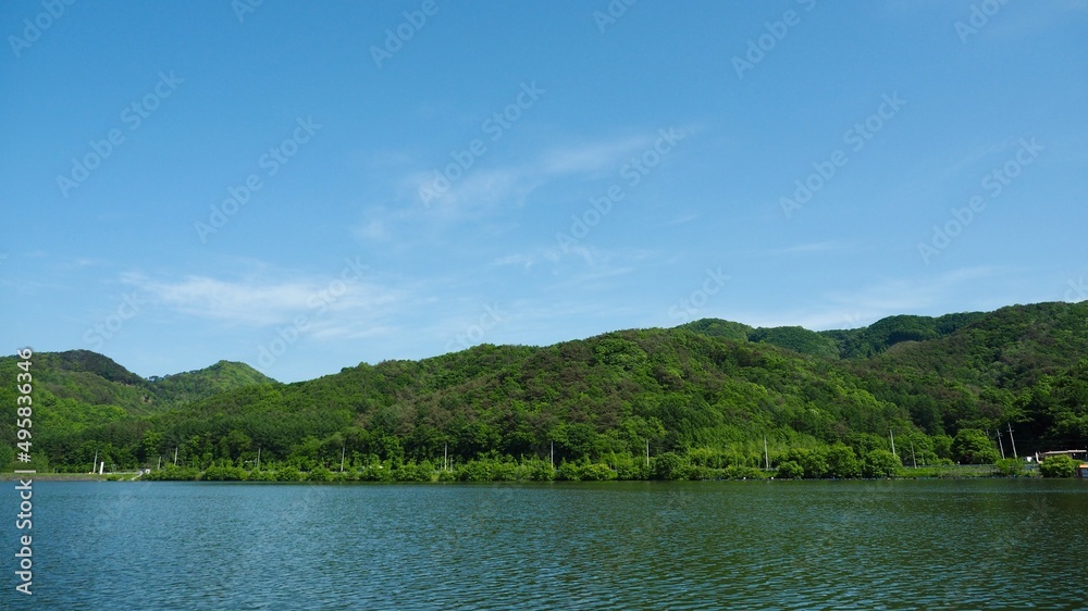 한국의 호수와 산
