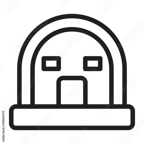 warehouse line icon