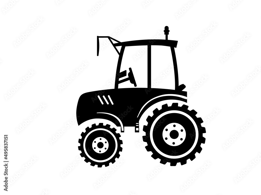 Obraz premium Tractor icon trendy design template