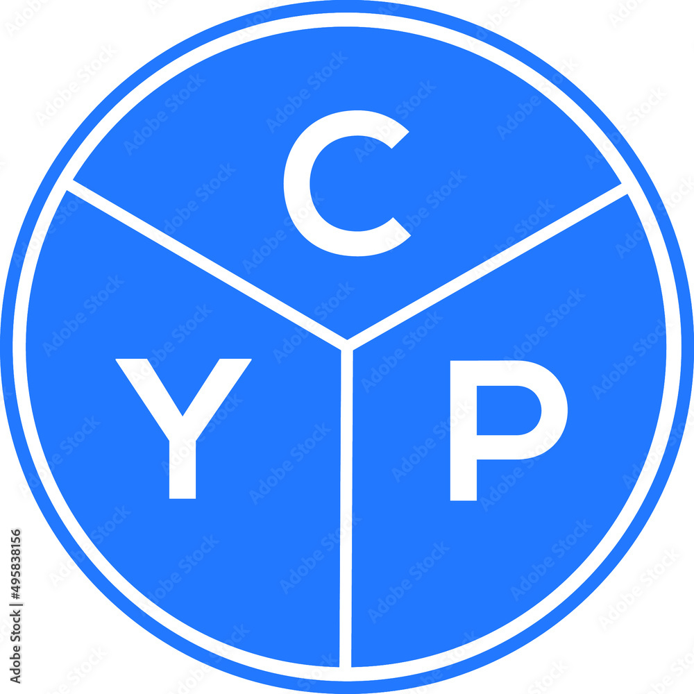 CYP letter logo design on White background. CYP creative Circle letter logo concept. CYP letter design. CYP letter logo design on White background. CYP creative Circle letter logo concept. CYP letter design.