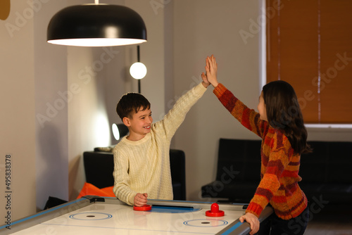Little children playing air...