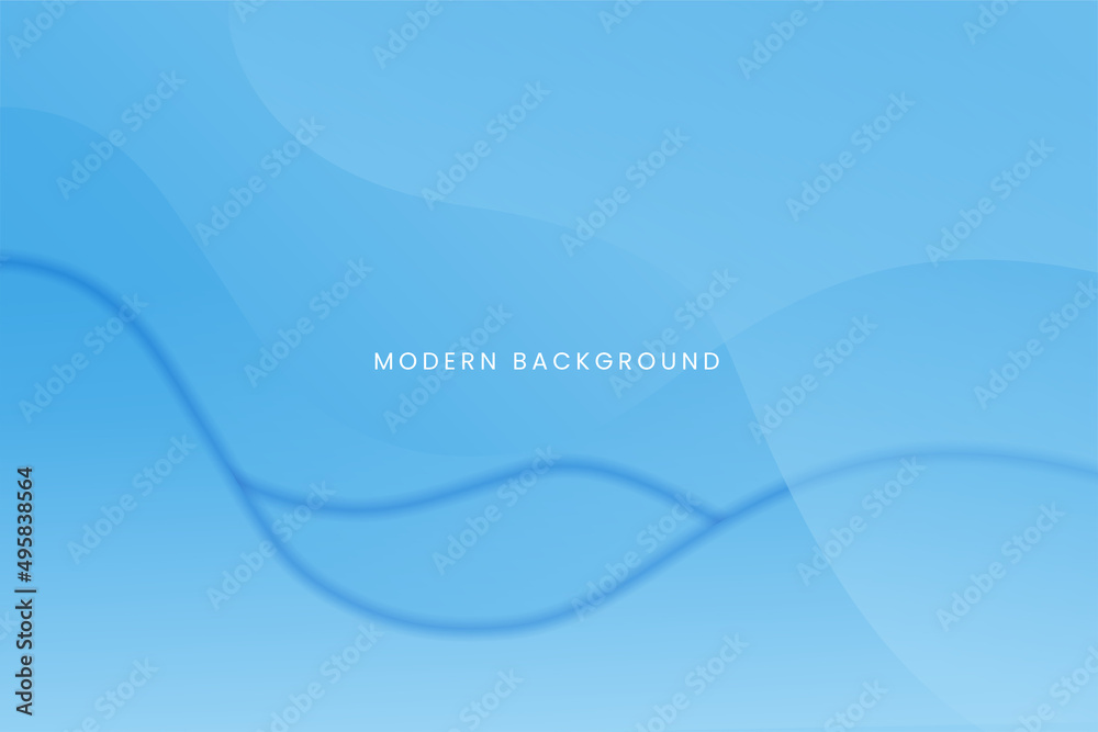 Abstract gradient blue color curve wave design background template. Modern soft vector graphic illustration for card, wallpaper, brochure, magazine, cover, screen. Abstract gradient blue color curve wave design background template. Modern soft vector graphic illustration for card, wallpaper, brochure, magazine, cover, screen.