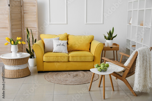 Interior of modern living r...