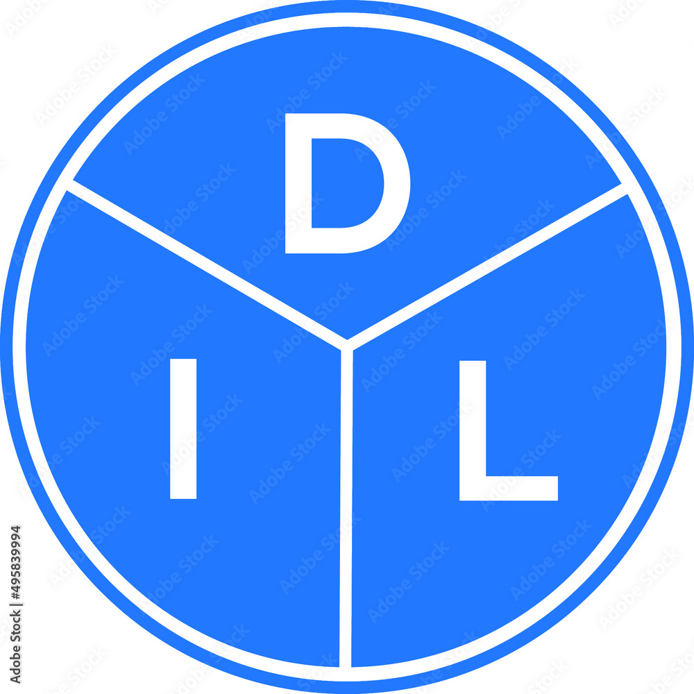 DIL letter logo design on White background. DIL creative Circle letter logo concept. DIL letter design. DIL letter logo design on White background. DIL creative Circle letter logo concept. DIL letter design.