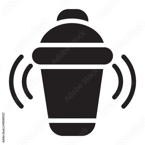 shaker glyph icon