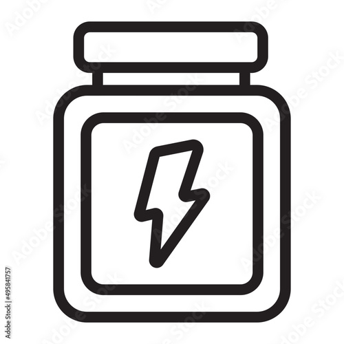 whey protein line icon