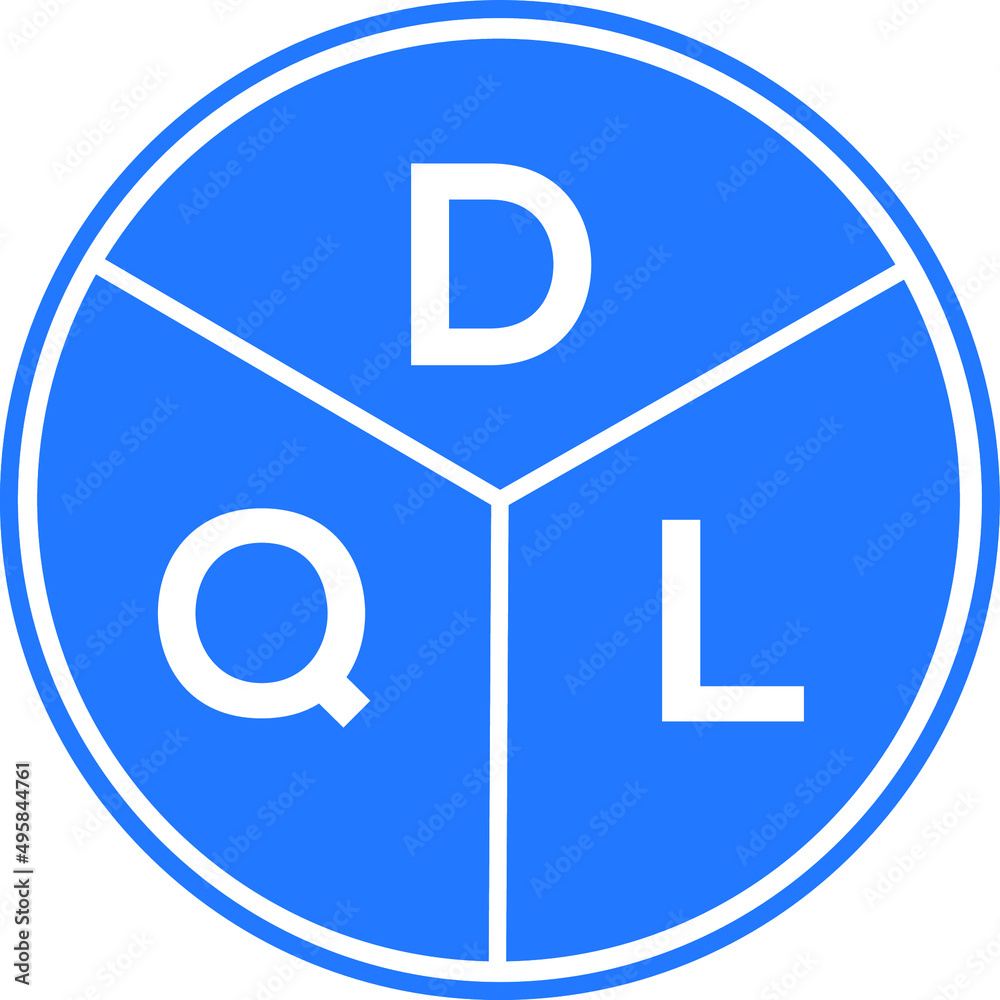 DQL letter logo design on White background. DQL creative Circle letter logo concept. DQL letter design. DQL letter logo design on White background. DQL creative Circle letter logo concept. DQL letter design.