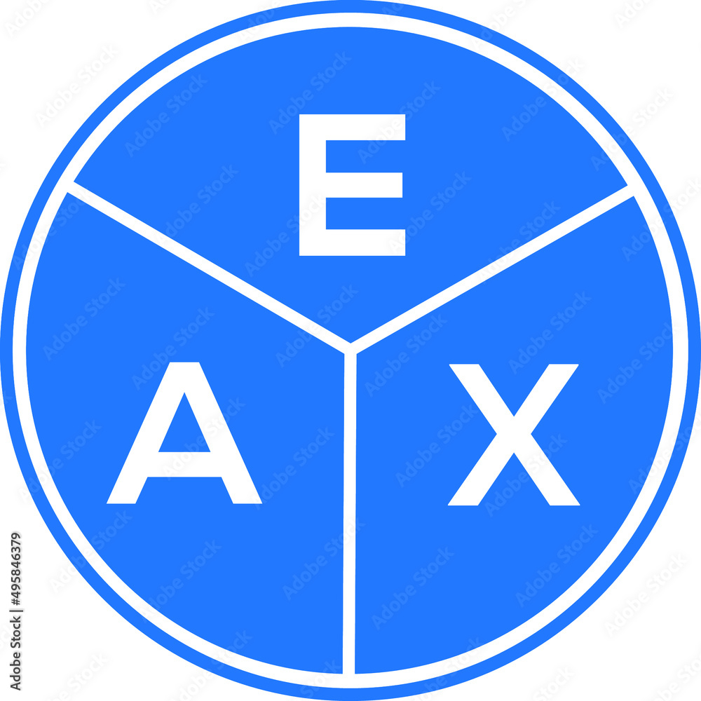 EAX letter logo design on White background. EAX creative Circle letter logo concept. EAX letter design. EAX letter logo design on White background. EAX creative Circle letter logo concept. EAX letter design.
