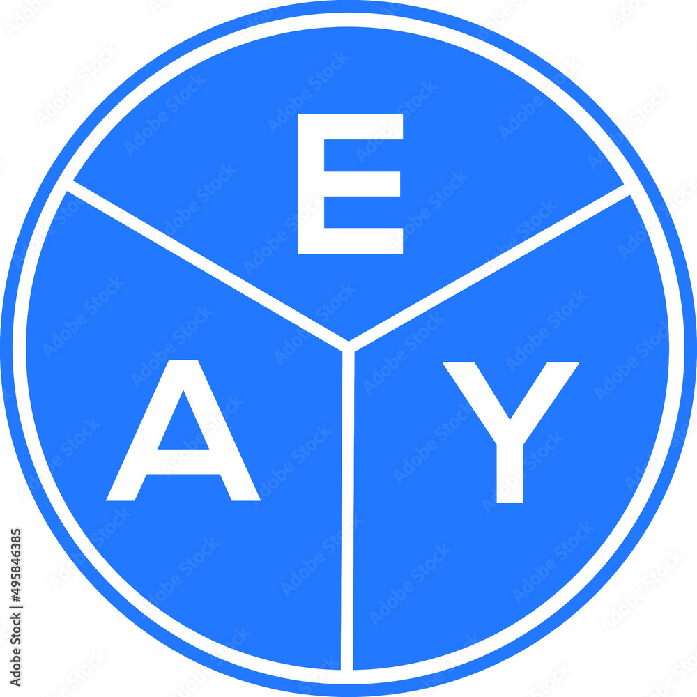 EAY letter logo design on White background. EAY creative Circle letter logo concept. EAY letter design. EAY letter logo design on White background. EAY creative Circle letter logo concept. EAY letter design.