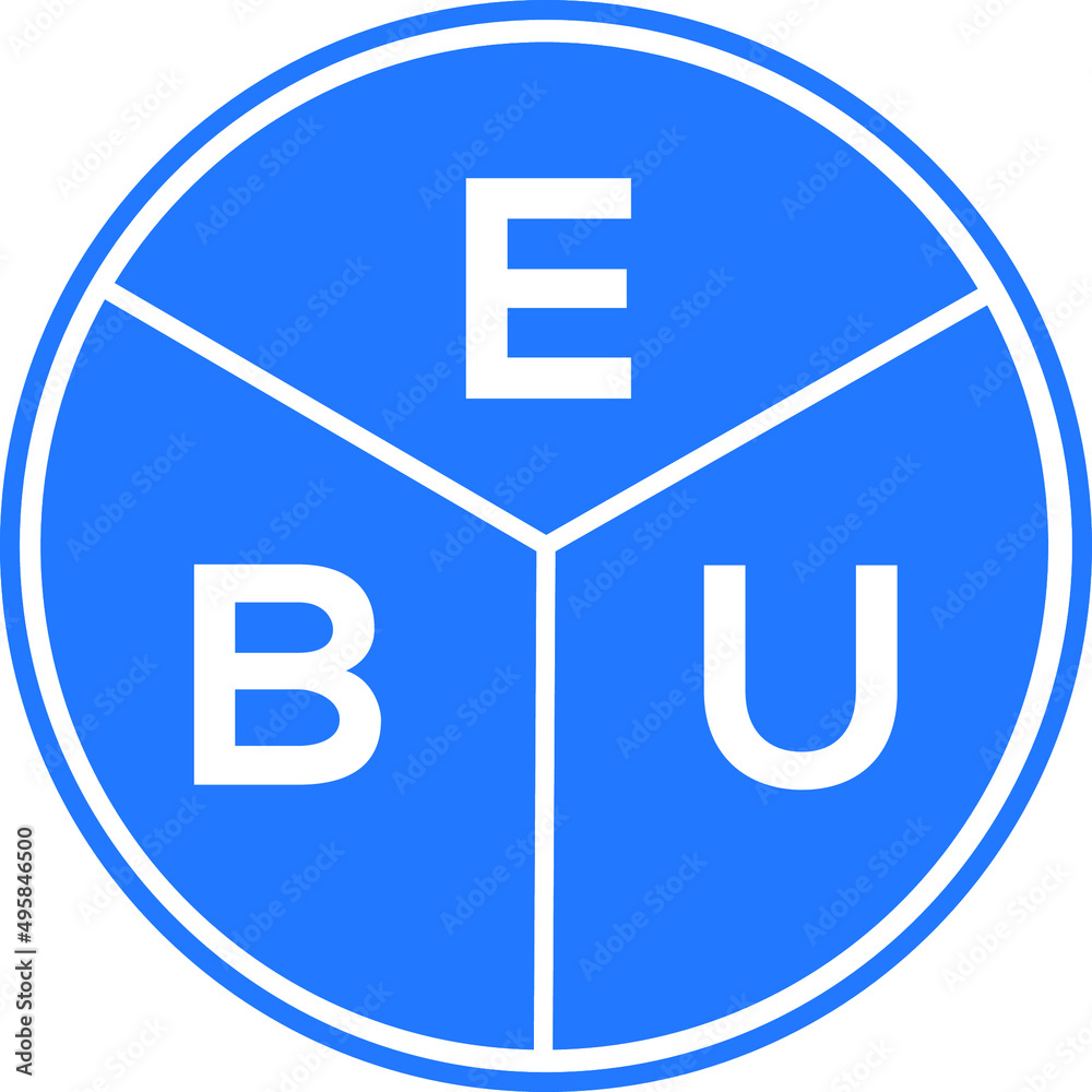 EBU letter logo design on White background. EBU creative Circle letter logo concept. EBU letter design. EBU letter logo design on White background. EBU creative Circle letter logo concept. EBU letter design.