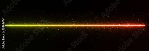 Obraz na płótnie 直線 ネオン 発光 線 まっすぐ 宇宙 夜空 エフェクト effect