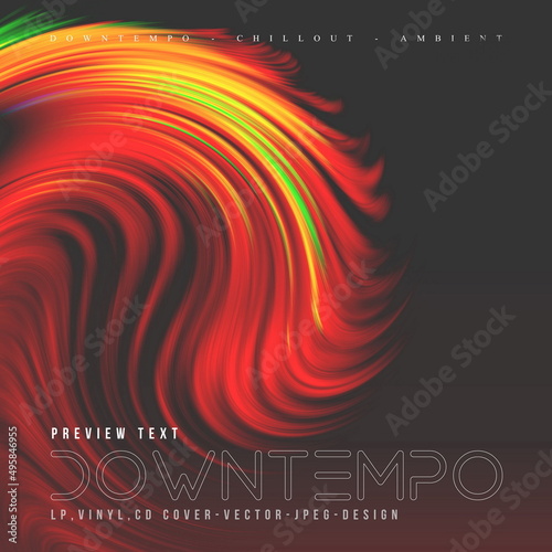 Music Album Cover for the Web Presentation. Colorful Vector Design. Abstract Cards Set. Posters Template Set. Vinyl and CD cover. Square posters, flyers, banners, leaflets. CD Artwork