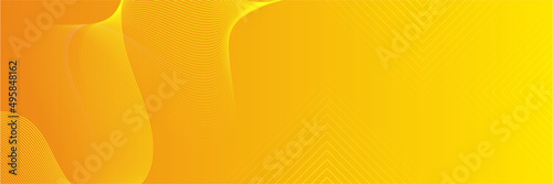 Yellow abstract modern banner background design. Vector graphic pattern template illustration.