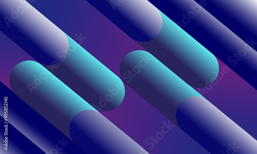Vector abstract blue background with geometric shapes. A banner with a bright graphic design. Luxury Template